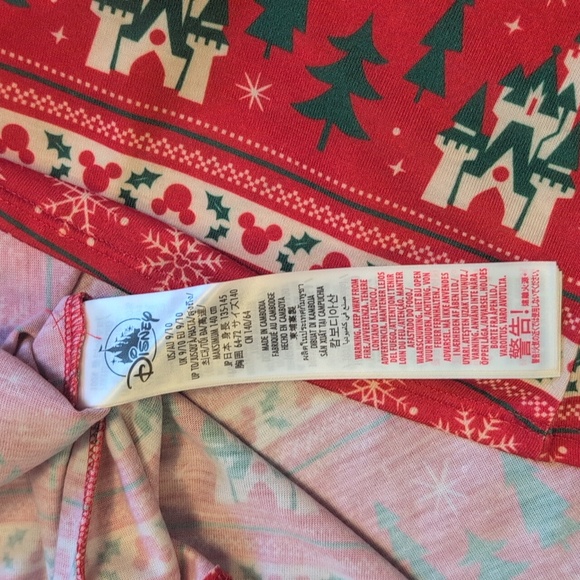 Mickey Christmas Pajama Gown 9/10 - Picture 5 of 6